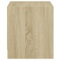 vidaXL Mesitas noche con puertas vidrio 2 uds roble Sonoma 35x37x42 cm vidaXL Mesitas noche con puertas vidrio 2 uds roble Sonoma 35x37x42 cm