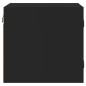 vidaXL Mesita de noche con puerta de vidrio negro 35x37x35 cm vidaXL Mesita de noche con puerta de vidrio negro 35x37x35 cm