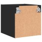 vidaXL Mesita de noche con puerta de vidrio negro 35x37x35 cm vidaXL Mesita de noche con puerta de vidrio negro 35x37x35 cm