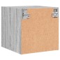 vidaXL Mesita de noche con puerta de vidrio gris Sonoma 35x37x35 cm vidaXL Mesita de noche con puerta de vidrio gris Sonoma 35x37x35 cm