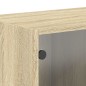 vidaXL Mueble pared puertas de vidrio 2 uds roble Sonoma 68,5x37x35 cm vidaXL Mueble pared puertas de vidrio 2 uds roble Sonoma 68,5x37x35 cm