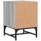 vidaXL Mesita de noche con puerta de vidrio gris Sonoma 35x37x50 cm vidaXL Mesita de noche con puerta de vidrio gris Sonoma 35x37x50 cm