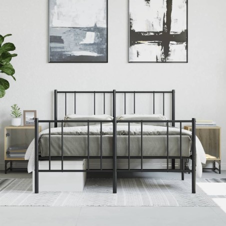 vidaXL Mesitas noche con puertas vidrio 2 uds roble Sonoma 35x37x50 cm
