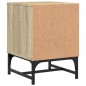 vidaXL Mesitas noche con puertas vidrio 2 uds roble Sonoma 35x37x50 cm vidaXL Mesitas noche con puertas vidrio 2 uds roble Sonoma 35x37x50 cm