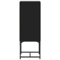 vidaXL Armario auxiliar con puerta de vidrio negro 35x37x100 cm vidaXL Armario auxiliar con puerta de vidrio negro 35x37x100 cm