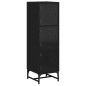 vidaXL Aparador con puertas de vidrio negro 35x37x120 cm vidaXL Aparador con puertas de vidrio negro 35x37x120 cm