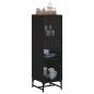vidaXL Aparador con puertas de vidrio negro 35x37x120 cm vidaXL Aparador con puertas de vidrio negro 35x37x120 cm