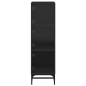 vidaXL Aparador con puertas de vidrio negro 35x37x120 cm vidaXL Aparador con puertas de vidrio negro 35x37x120 cm