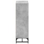 vidaXL Aparador con puertas de vidrio gris hormigón 35x37x120 cm vidaXL Aparador con puertas de vidrio gris hormigón 35x37x120 cm