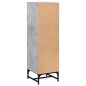 vidaXL Aparador con puertas de vidrio gris hormigón 35x37x120 cm vidaXL Aparador con puertas de vidrio gris hormigón 35x37x120 cm