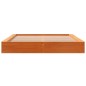 vidaXL Estructura de cama madera maciza pino marrón cera 140x200 cm vidaXL Estructura de cama madera maciza pino marrón cera 140x200 cm