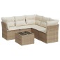 vidaXL Juego de sofás jardín con cojines 6 pzas ratán sintético beige vidaXL Juego de sofás jardín con cojines 6 pzas ratán sintético beige