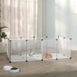 vidaXL Jaula animales pequeños transparente PP y acero 144x74x46,5 cm vidaXL Jaula animales pequeños transparente PP y acero 144x74x46,5 cm