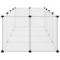 vidaXL Jaula animales pequeños transparente PP y acero 144x74x46,5 cm vidaXL Jaula animales pequeños transparente PP y acero 144x74x46,5 cm