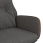 vidaXL Sillón de relax de tela y PVC gris oscuro