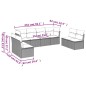 vidaXL Set de sofás de jardín 8 piezas y cojines ratán sintético negro vidaXL Set de sofás de jardín 8 piezas y cojines ratán sintético negro
