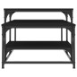 vidaXL Mesa de centro madera de ingeniería negro 102x60x45 cm