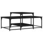 vidaXL Mesa de centro madera de ingeniería negro 102x60x45 cm