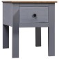 vidaXL Mesita de noche de madera maciza pino Panamá gris 46x40x57 cm vidaXL Mesita de noche de madera maciza pino Panamá gris 46x40x57 cm