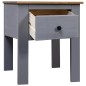 vidaXL Mesita de noche de madera maciza pino Panamá gris 46x40x57 cm vidaXL Mesita de noche de madera maciza pino Panamá gris 46x40x57 cm