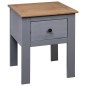vidaXL Mesita de noche de madera maciza pino Panamá gris 46x40x57 cm vidaXL Mesita de noche de madera maciza pino Panamá gris 46x40x57 cm