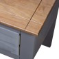 vidaXL Mesita de noche de madera maciza pino Panamá gris 46x40x57 cm vidaXL Mesita de noche de madera maciza pino Panamá gris 46x40x57 cm