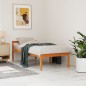 vidaXL Cama para mayores madera maciza de pino marrón cera 90x190 cm vidaXL Cama para mayores madera maciza de pino marrón cera 90x190 cm