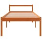 vidaXL Cama para mayores madera maciza de pino marrón cera 90x190 cm vidaXL Cama para mayores madera maciza de pino marrón cera 90x190 cm
