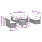 vidaXL Set de sofás de jardín 8 pzas y cojines ratán sintético gris vidaXL Set de sofás de jardín 8 pzas y cojines ratán sintético gris