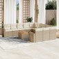 vidaXL Set de sofás de jardín 12 pzas y cojines ratán sintético marrón vidaXL Set de sofás de jardín 12 pzas y cojines ratán sintético marrón