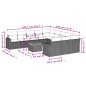 vidaXL Set de sofás de jardín 12 pzas y cojines ratán sintético marrón vidaXL Set de sofás de jardín 12 pzas y cojines ratán sintético marrón