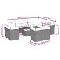 vidaXL Set de sofás de jardín y cojines 13 pzas ratán sintético negro vidaXL Set de sofás de jardín y cojines 13 pzas ratán sintético negro