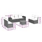 vidaXL Juego de sofás de jardín con cojines beige 8 pzas ratán PE vidaXL Juego de sofás de jardín con cojines beige 8 pzas ratán PE
