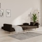 vidaXL Sofá cama de 2 plazas con dos almohadas tela marrón oscuro vidaXL Sofá cama de 2 plazas con dos almohadas tela marrón oscuro