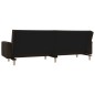 vidaXL Sofá cama de 2 plazas con dos almohadas tela marrón oscuro vidaXL Sofá cama de 2 plazas con dos almohadas tela marrón oscuro