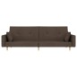 vidaXL Sofá cama de 2 plazas con dos almohadas tela gris taupe vidaXL Sofá cama de 2 plazas con dos almohadas tela gris taupe