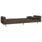 vidaXL Sofá cama de 2 plazas con dos almohadas tela gris taupe vidaXL Sofá cama de 2 plazas con dos almohadas tela gris taupe