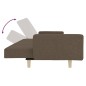 vidaXL Sofá cama de 2 plazas con dos almohadas tela gris taupe vidaXL Sofá cama de 2 plazas con dos almohadas tela gris taupe