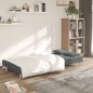 vidaXL Sofá cama de 2 plazas con dos almohadas tela gris oscuro vidaXL Sofá cama de 2 plazas con dos almohadas tela gris oscuro
