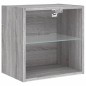 vidaXL Muebles de TV de pared con luces LED 6 piezas gris sonoma vidaXL Muebles de TV de pared con luces LED 6 piezas gris sonoma