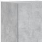 vidaXL Muebles de TV de pared con luces LED 7 piezas gris hormigón
