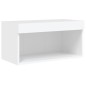 vidaXL Muebles de pared de TV con luces LED 6 piezas blanco