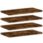 vidaXL Estantes pared 4 uds madera ingeniería roble humo 40x20x1,5 cm vidaXL Estantes pared 4 uds madera ingeniería roble humo 40x20x1,5 cm