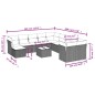 vidaXL Set de sofás de jardín 12 pzas con cojines ratán sintético gris vidaXL Set de sofás de jardín 12 pzas con cojines ratán sintético gris