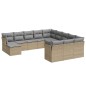 vidaXL Set de sofás de jardín 12 pzas y cojines ratán sintético marrón vidaXL Set de sofás de jardín 12 pzas y cojines ratán sintético marrón