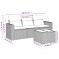 vidaXL Set de sofás de jardín 4 pzas y cojines ratán sintético gris vidaXL Set de sofás de jardín 4 pzas y cojines ratán sintético gris