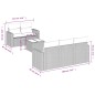 vidaXL Juego de sofás jardín con cojines 6 pzas ratán sintético beige vidaXL Juego de sofás jardín con cojines 6 pzas ratán sintético beige