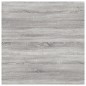 vidaXL Estantes pared 4 uds madera ingeniería gris Sonoma 40x40x1,5 cm