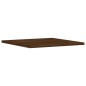 vidaXL Estantes pared 4 uds madera ingeniería marrón roble 40x40x1,5cm