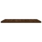 vidaXL Estantes pared 4 uds madera ingeniería marrón roble 40x40x1,5cm